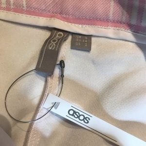 ASOS Pants - ASOS Tailored Slim PANTS in Pink Check ASOS Pants - ASOS Tailored Slim PANTS in Pink Check